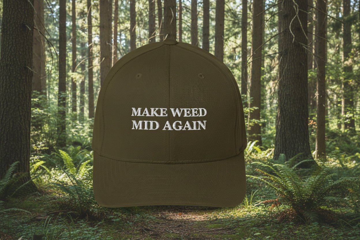 Angled Make Weed Mid Again hat.
